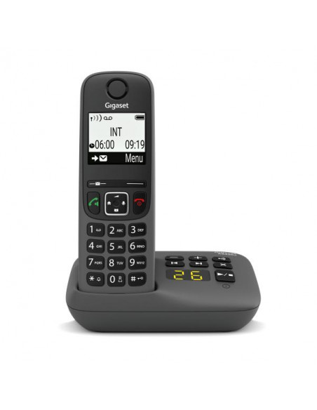 Gigaset AS490A Telefono analogico/DECT Identificatore di chiamata Nero