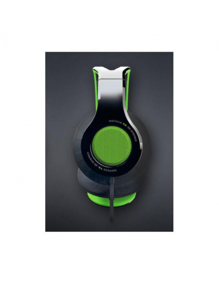 Gioteck TX-30 Cuffia Padiglione auricolare Connettore 3.5 mm Nero, Verde