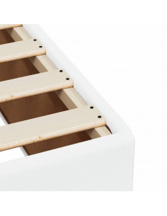 Giroletto a Molle con Materasso Bianco 90x190 cm in Similpelle