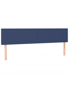 Giroletto a Molle con Materasso Blu 120x190 cm in Tessuto