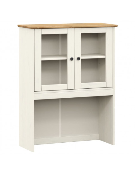 Credenza VIGO Bianca 78x40x175 cm in Legno Massello di Pino