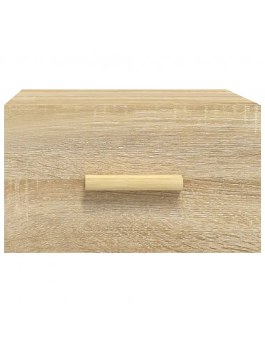 Comodino a Muro Rovere Sonoma 35x35x20 cm