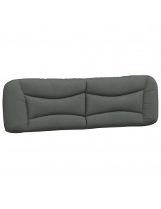 Cuscino Testiera Grigio Scuro 180 cm in Tessuto 2
