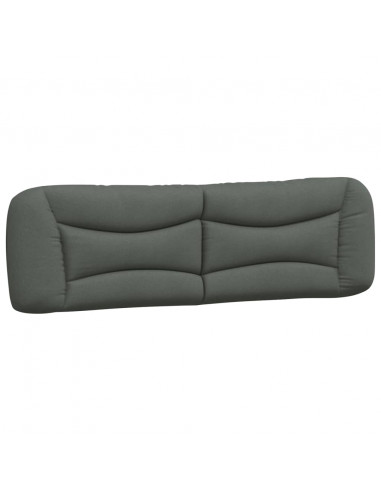 Cuscino Testiera Grigio Scuro 180 cm in Tessuto