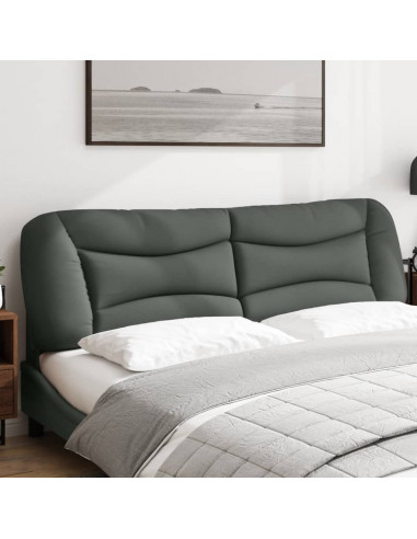 Cuscino Testiera Grigio Scuro 180 cm in Tessuto