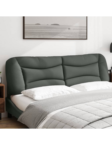 Cuscino Testiera Grigio Scuro 180 cm in Tessuto