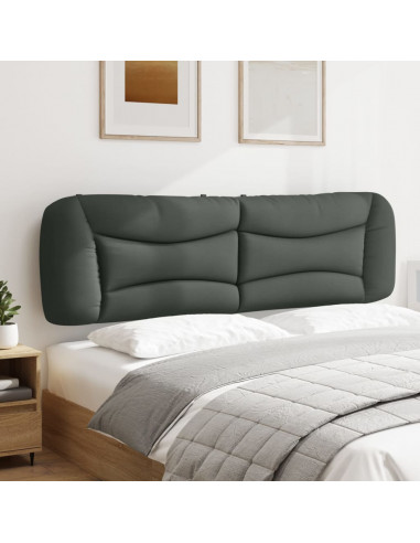 Cuscino Testiera Grigio Scuro 180 cm in Tessuto
