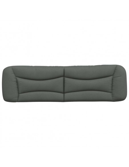 Cuscino Testiera Grigio Scuro 180 cm in Tessuto