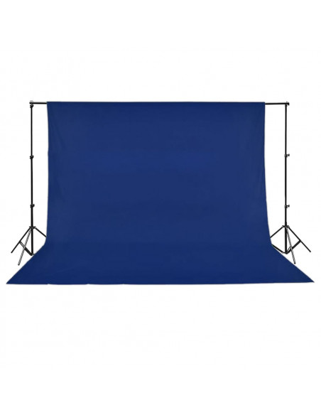 Fondale in Cotone Blu 500x300 cm Chiave Cromatica
