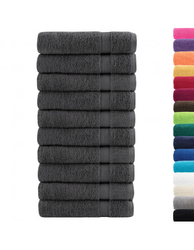 Asciugamani Premium 50 pz Antracite 50x100cm 600gsm 100% Cotone