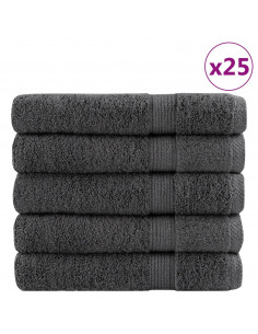 Asciugamani Sauna 25 pz Antracite 80x200 cm 600gsm 100% Cotone 2