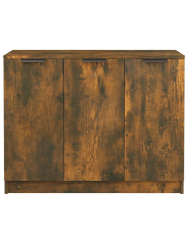 Credenza Rovere Fumo 90,5x30x70 cm in Legno Multistrato