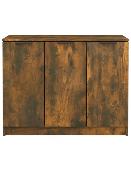 Credenza Rovere Fumo 90,5x30x70 cm in Legno Multistrato