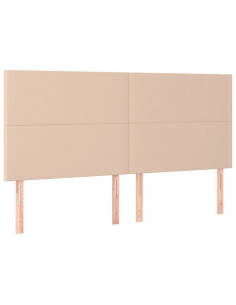 Giroletto a Molle con Materasso Cappuccino 160x200cm Similpelle