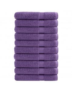 Asciugamani per Sauna 10 pz Viola 80x200cm 600 g/m² 100% Cotone 2