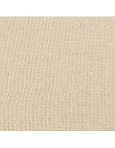 Giroletto a Molle con Materasso Crema 120x200 cm in Tessuto