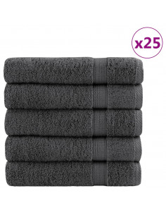 Asciugamani Doccia 25 pz Antracite 70x140 cm 600gsm 100% Cotone 2