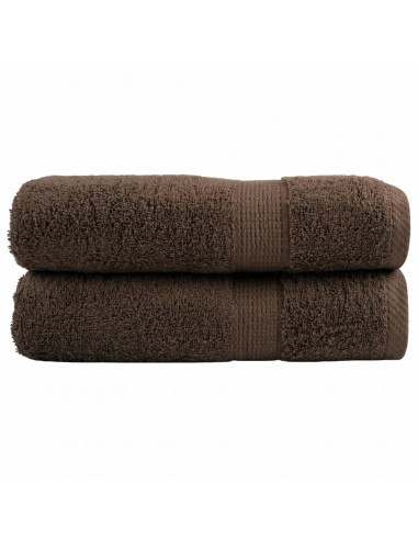 Asciugamani Premium 2 pz Oro 50x100 cm 600gsm 100% Cotone