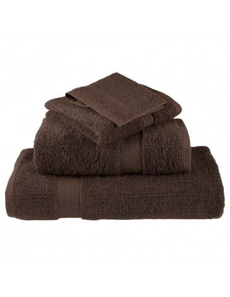 Asciugamani per Sauna 10 pz Grigi 80x200cm 600gsm 100% Cotone