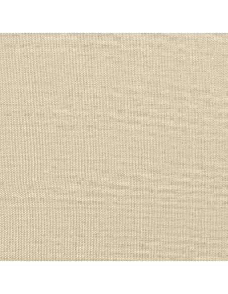 Giroletto a Molle con Materasso Crema 160x200 cm in Tessuto
