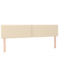 Giroletto a Molle con Materasso Crema 180x200 cm in Tessuto