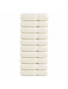 Asciugamani da Bagno 10 pz Verdi 100x150cm 600 g/m² 100% Cotone 2