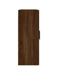 Armadietti a Parete 2 pz Rovere Marrone in Legno Multistrato 2