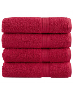 Asciugamani da Bagno 2 pz Verdi 100x150 cm 600 g/m² 100% Cotone 2