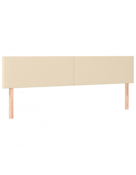 Giroletto a Molle con Materasso Crema 200x200 cm in Tessuto