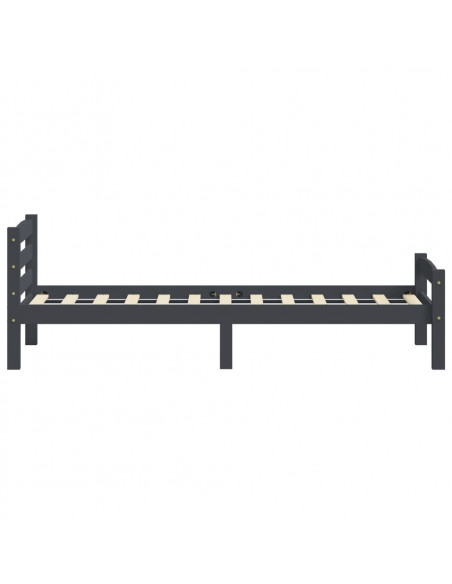 Giroletto Grigio Scuro in Legno Massello di Pino 100x200 cm