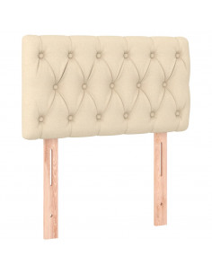 Giroletto a Molle con Materasso Crema 80x200 cm inTessuto