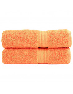 Asciugamani 2 pz Arancioni 50x100 cm 600 g/m² 100% Cotone 2