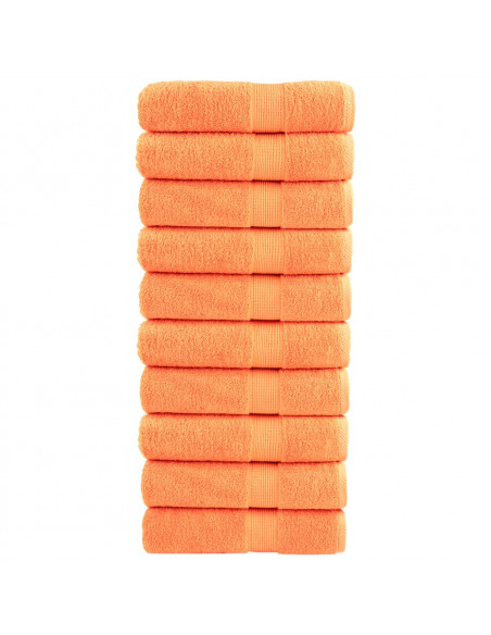 Asciugamani Doccia 10 pz Arancioni 70x140cm 600g/m² 100% Cotone