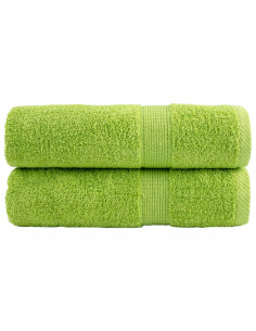 Asciugamani da Bagno 2 pz Viola 70x140 cm 600 g/m² 100% Cotone 2