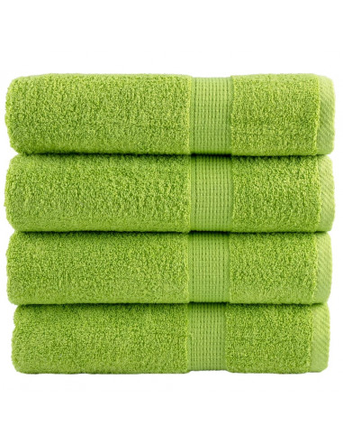 Asciugamani da Doccia 4 pz Mela 70x140 cm 600 g/m² 100% Cotone