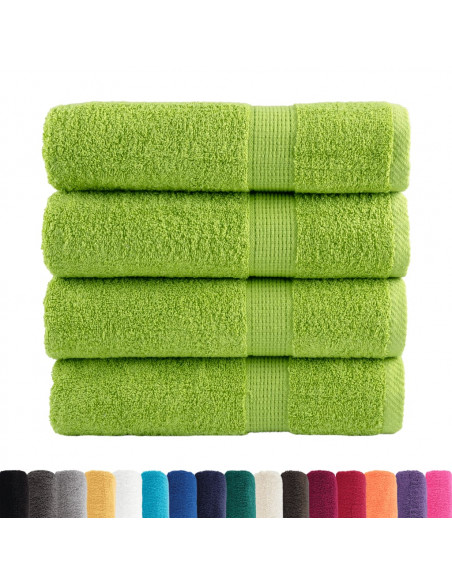 Asciugamani da Doccia 4 pz Mela 70x140 cm 600 g/m² 100% Cotone