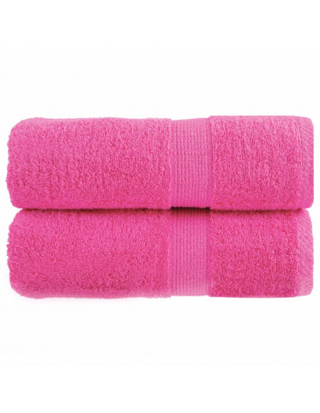 Asciugamani Premium 2 pz Rosa 30x30cm 600 g/m² 100% Cotone