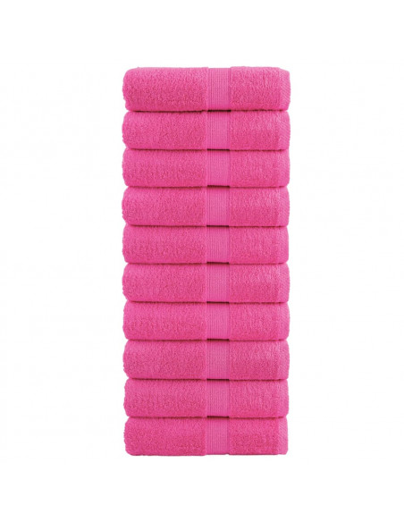 Asciugamani Premium 10 pz Rosa 30x30cm 600 g/m² 100% Cotone