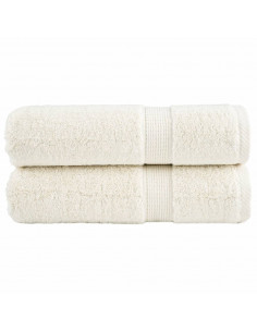 Asciugamani da Bagno 2 pz Viola 70x140 cm 600 g/m² 100% Cotone 2