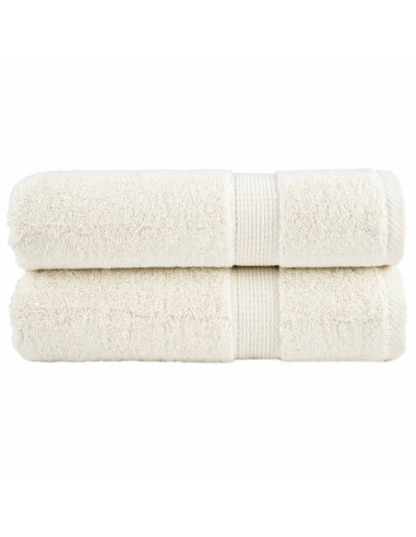 Asciugamani da Bagno 2 pz Viola 70x140 cm 600 g/m² 100% Cotone