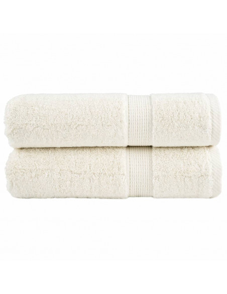 Asciugamani da Bagno 2 pz Viola 70x140 cm 600 g/m² 100% Cotone
