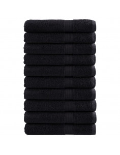 Asciugamani 10 pz Neri 100x200 cm 600 g/m² 100% Cotone 2