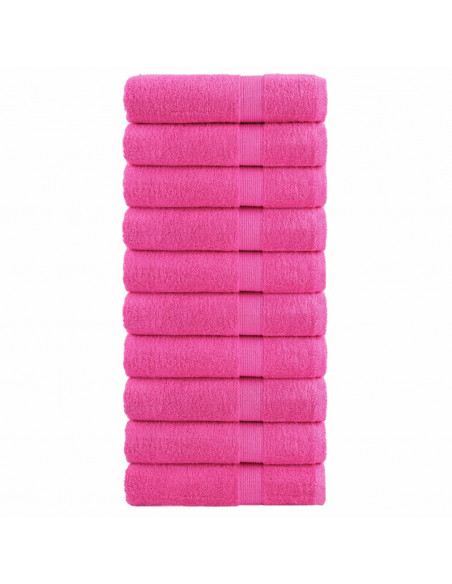 Asciugamani Premium 10 pz Rosa 50x100 cm 600 g/m² 100% Cotone
