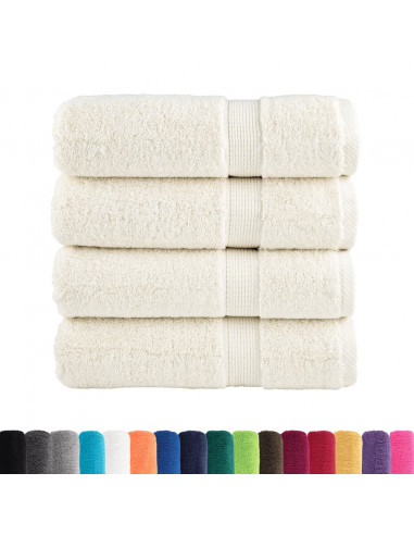 Asciugamani da Bagno 2 pz Verdi 100x150 cm 600 g/m² 100% Cotone