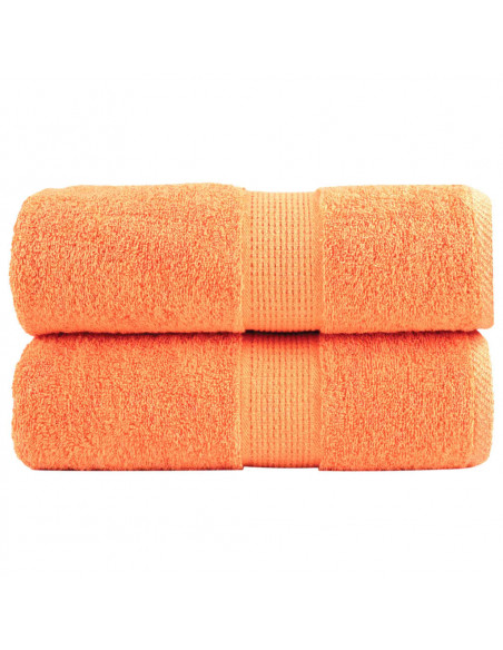 Asciugamani Premium 2 pz Arancioni 30x30cm 600 g/m² 100% Cotone