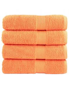 Asciugamani da Bagno 2 pz Verdi 100x150 cm 600 g/m² 100% Cotone 2