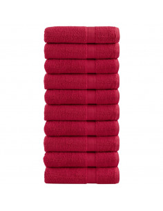 Asciugamani da Bagno 10 pz Verdi 100x150cm 600 g/m² 100% Cotone 2