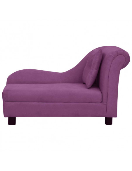 Divano per Cani con Cuscino Borgogna 83x44x44 cm in Peluche