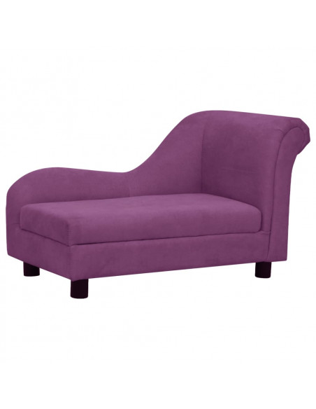 Divano per Cani con Cuscino Borgogna 83x44x44 cm in Peluche