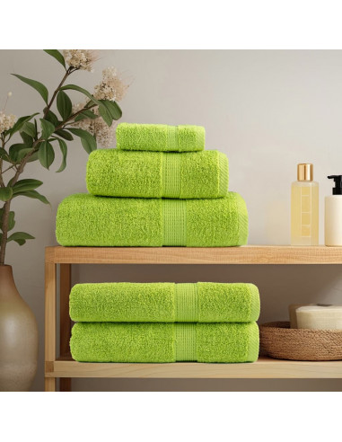 Asciugamani per Ospiti 10 pz Verdi 30x50cm 600 g/m² 100% Cotone